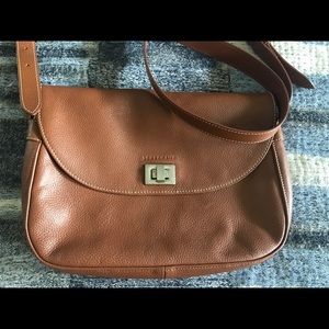 Leather Longchamp Veau Foulonne crossbody bag